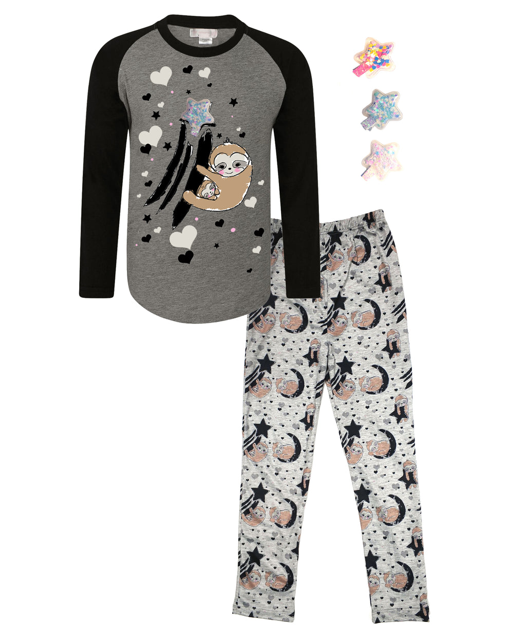 Mi Amore Gigi Sloth Interchangeable Star Pajama Set