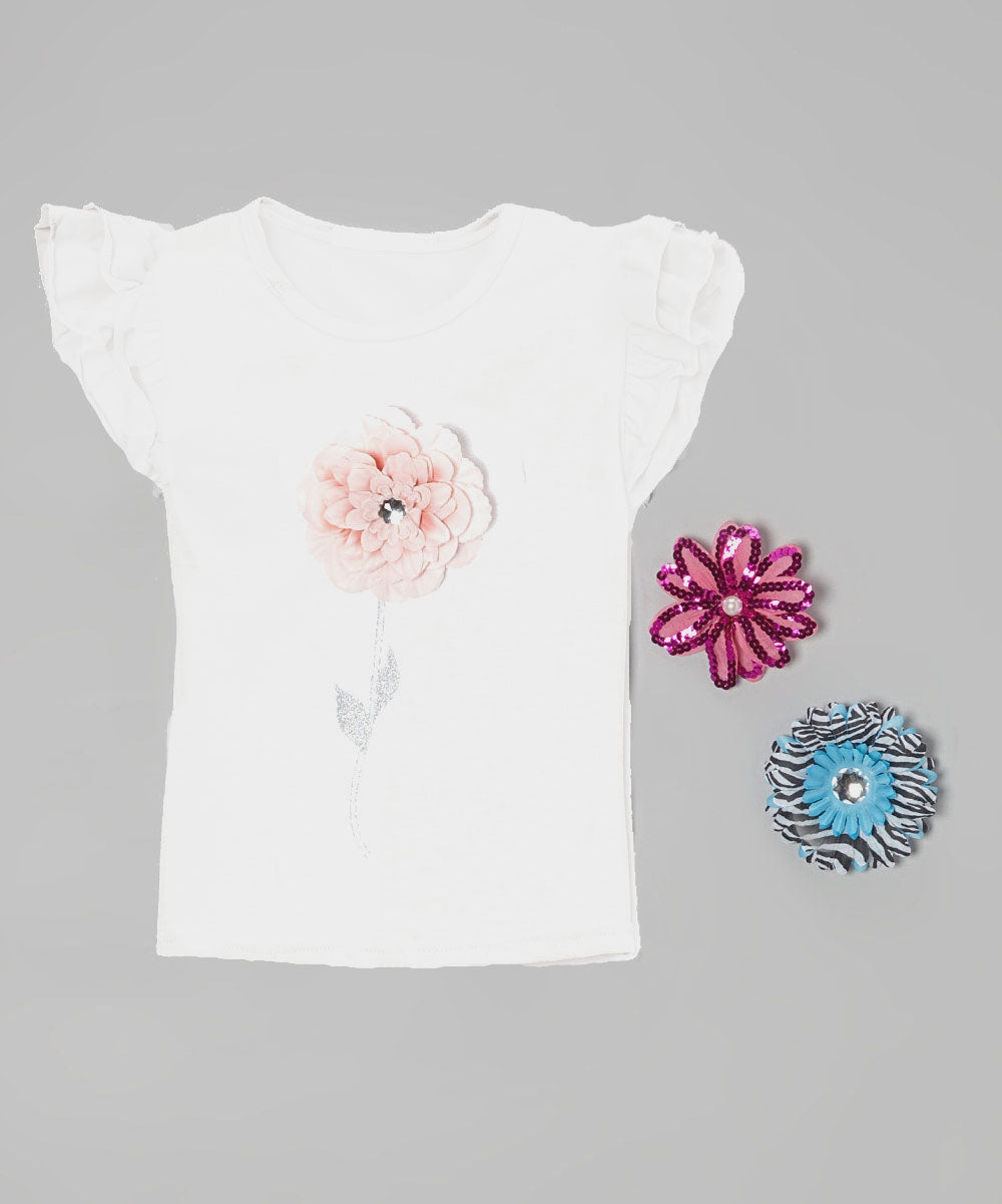 Interchangeable Flower Ruffle Top