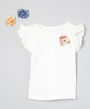 Cream Ruffled Interchangeable Angel Top